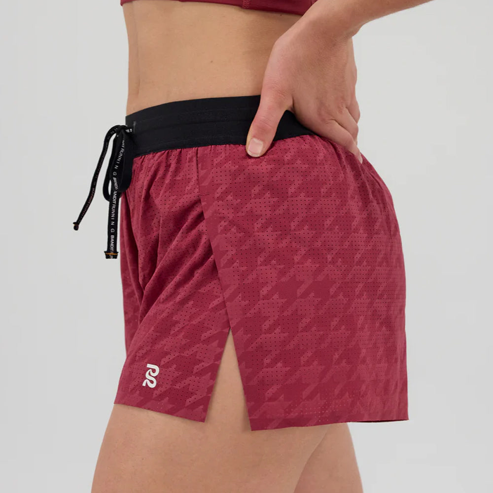 Bandit Running Vento 3" Womens Split Short - Berry