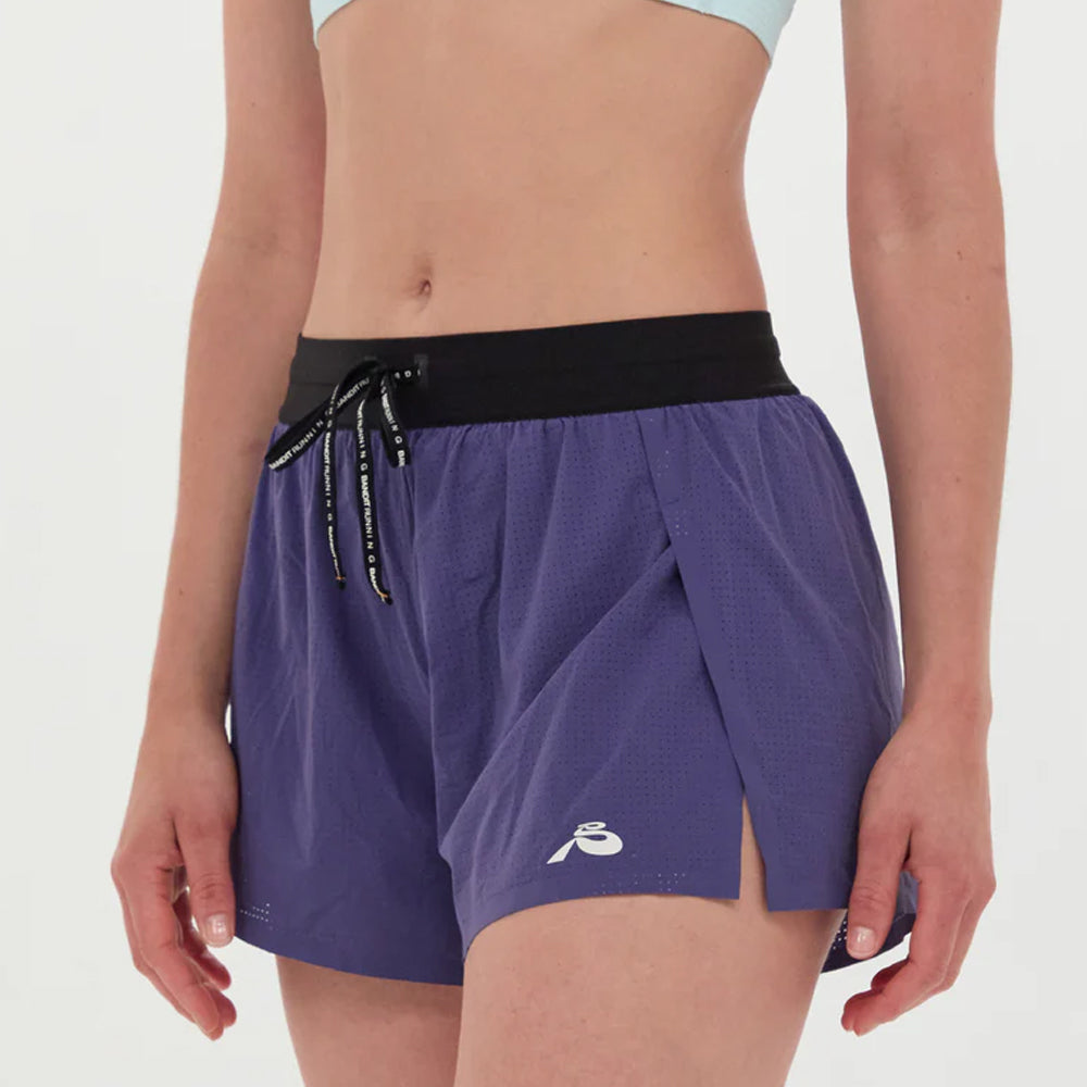 Bandit Running Vento 3" Womens Split Short - Purple Dusk