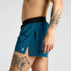 Bandit Running Vento Men's 3" Splitty Short - Deep Teal