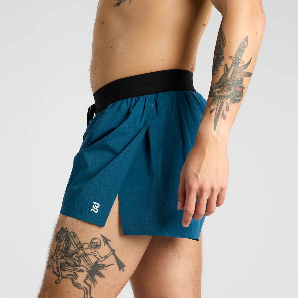 Bandit Running Vento Men's 3" Splitty Short - Deep Teal