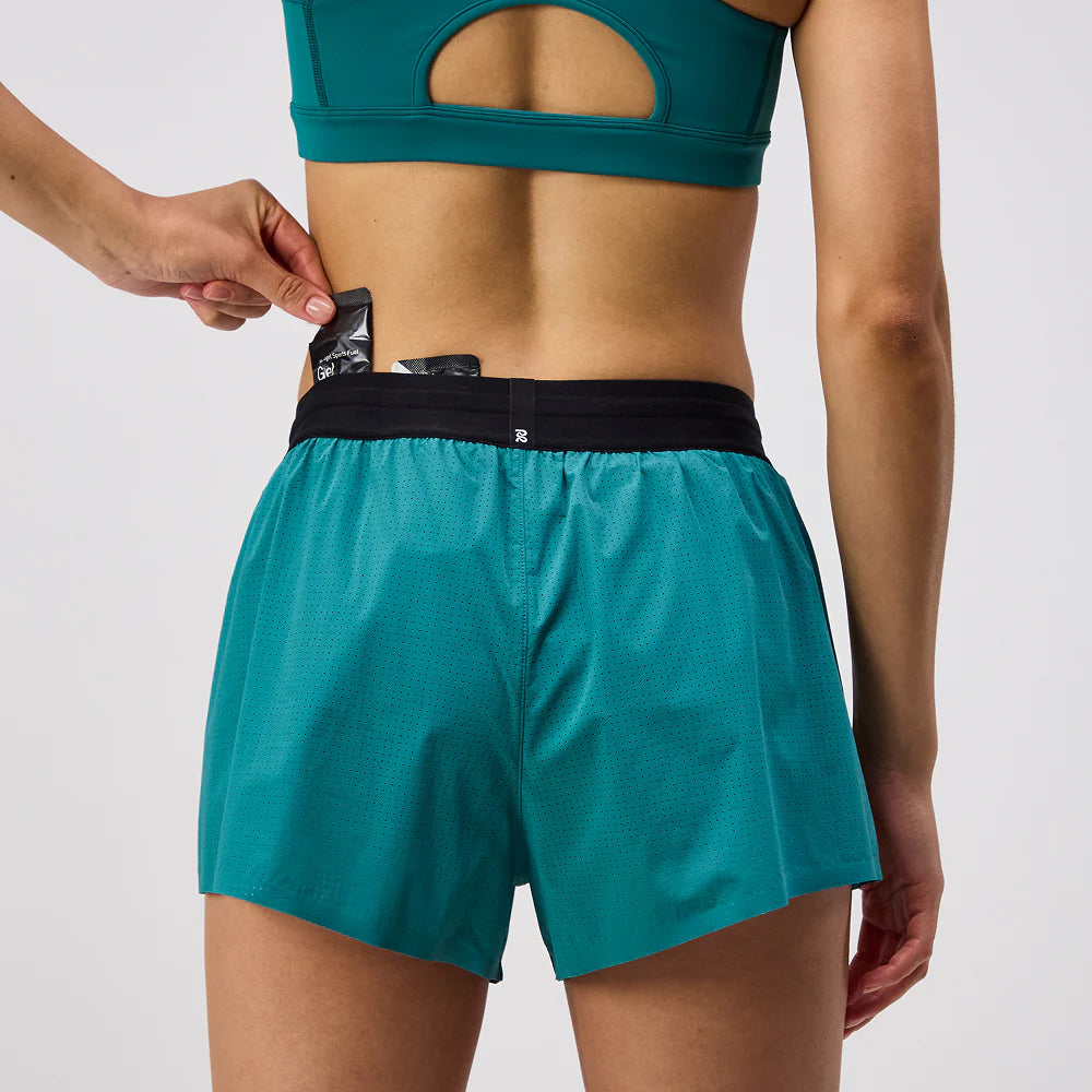 Bandit Running Vento Womens 3" Split Short - Gulf Stream