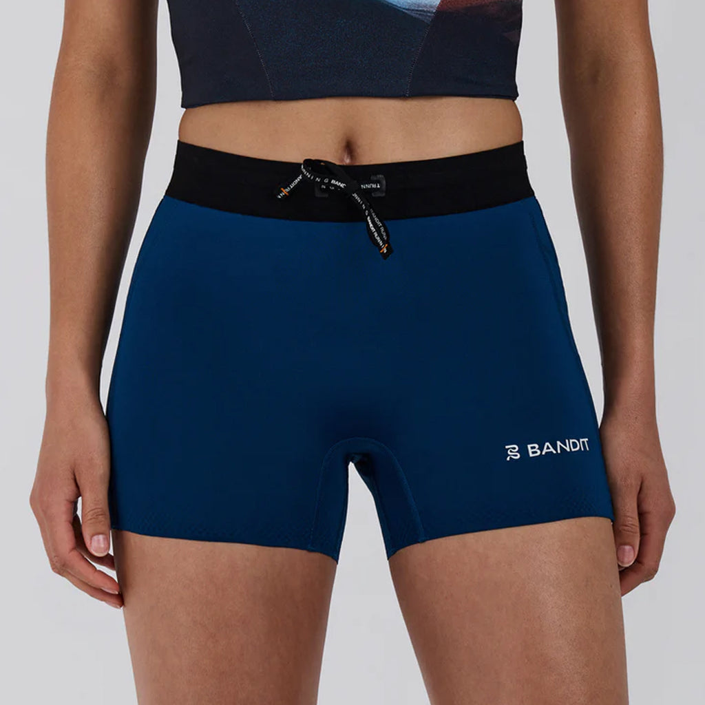 Bandit Running Women's Stamina-V™ 3" Compression Shorts - Ink Blue