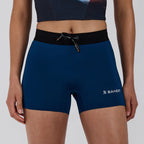 Bandit Running Women's Stamina-V™ 3" Compression Shorts - Ink Blue