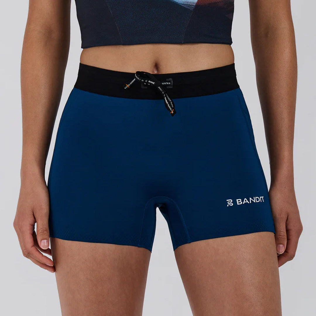 Bandit Running Women's Stamina-V™ 3" Compression Shorts - Ink Blue