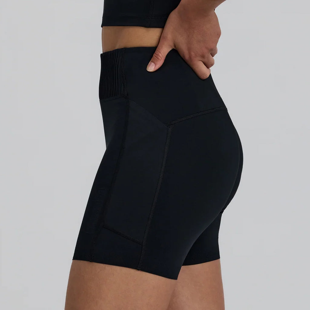 Bandit Running Women's Stamina-V™ High Waist 5" Compression Short - Black