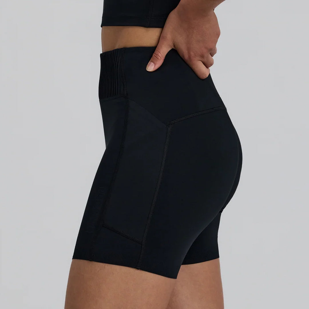 Bandit Running Women's Stamina-V™ High Waist 5" Compression Short - Black