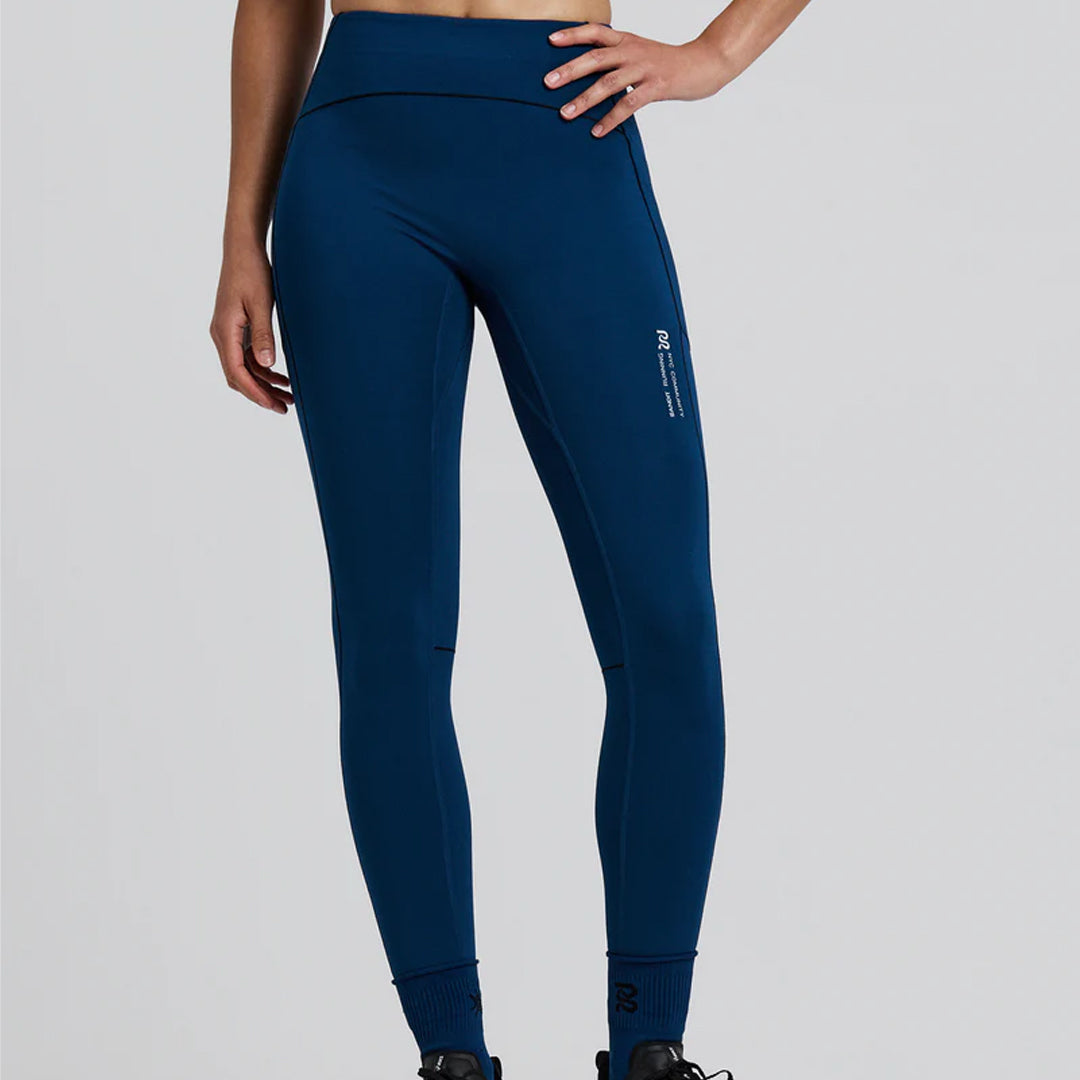 Bandit Running Women's Stamina-V™ High Waist Leggings - Ink Blue