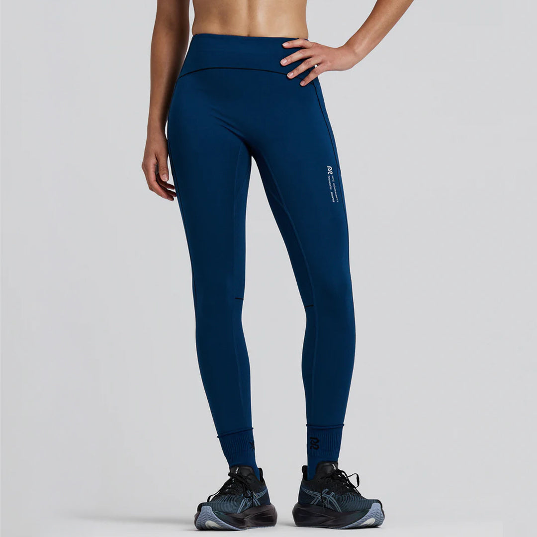 Bandit Running Women's Stamina-V™ High Waist Leggings - Ink Blue