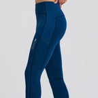 Bandit Running Women's Stamina-V™ High Waist Leggings - Ink Blue