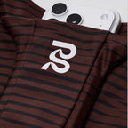 Bandit Running Women's Stamina™ Race Crop - Organic Stripe Cacao