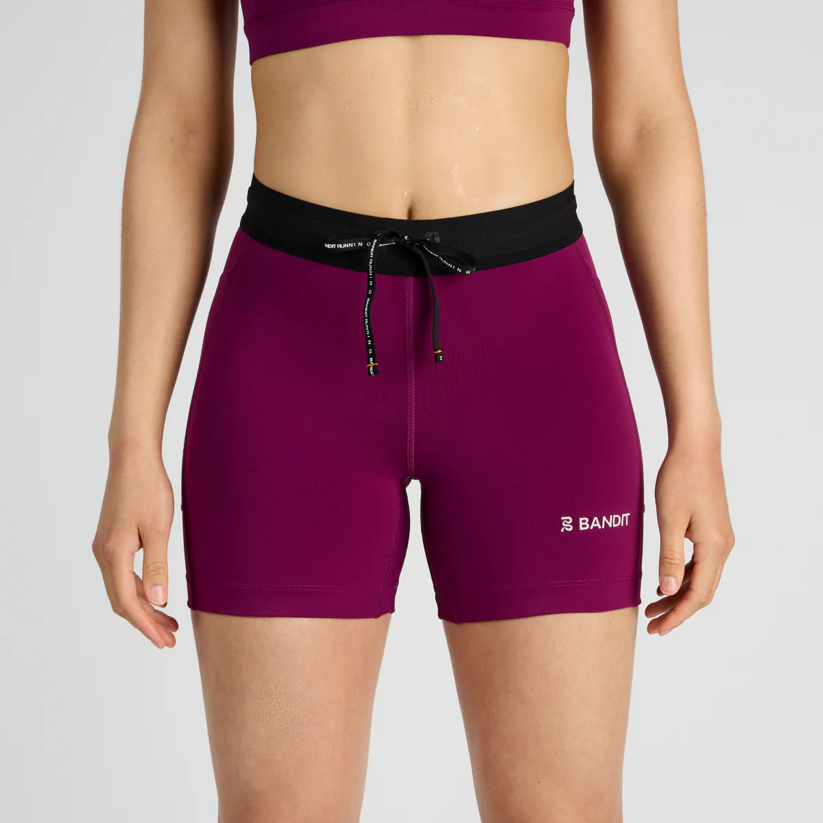 Bandit Running Stamina 5&quot; Women&#39;s Compression Shorts - Deep Plum