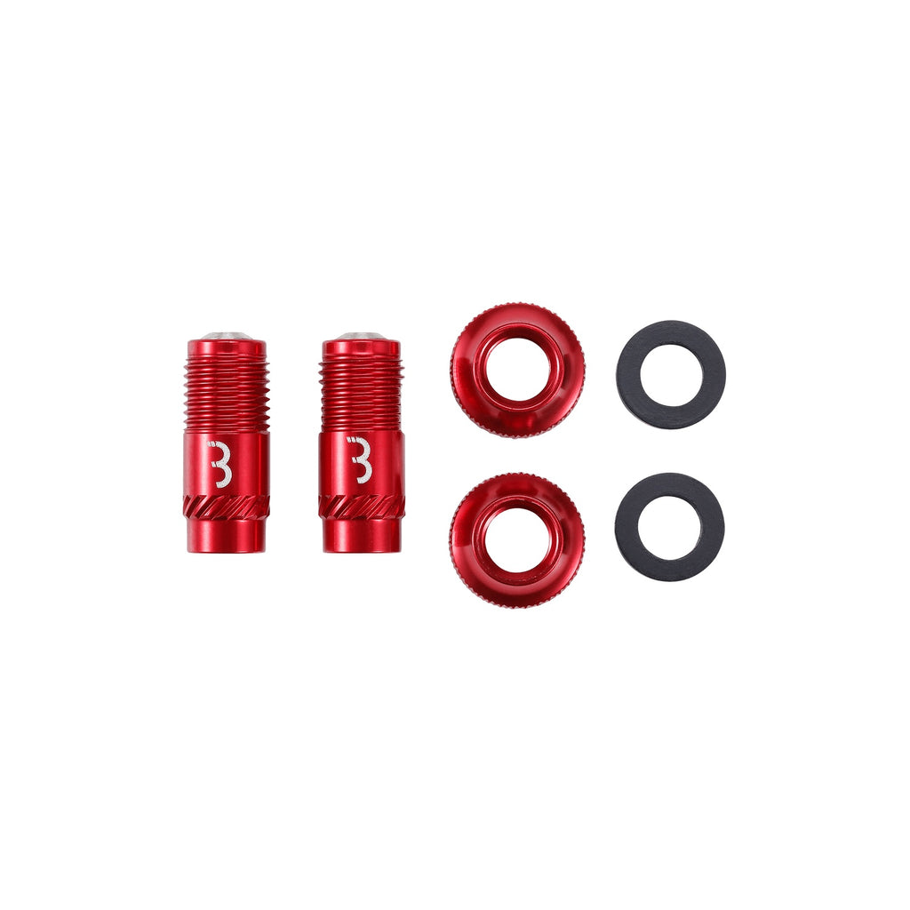 BBB CoreCap Valve Upgrade Cap Set - Red