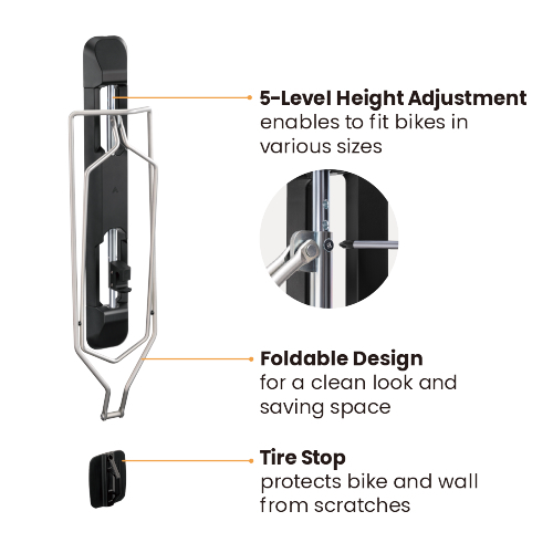 BIKE RAKZ EZI FOLD Small <2.1"