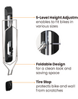 BIKE RAKZ EZI FOLD Small <2.1"