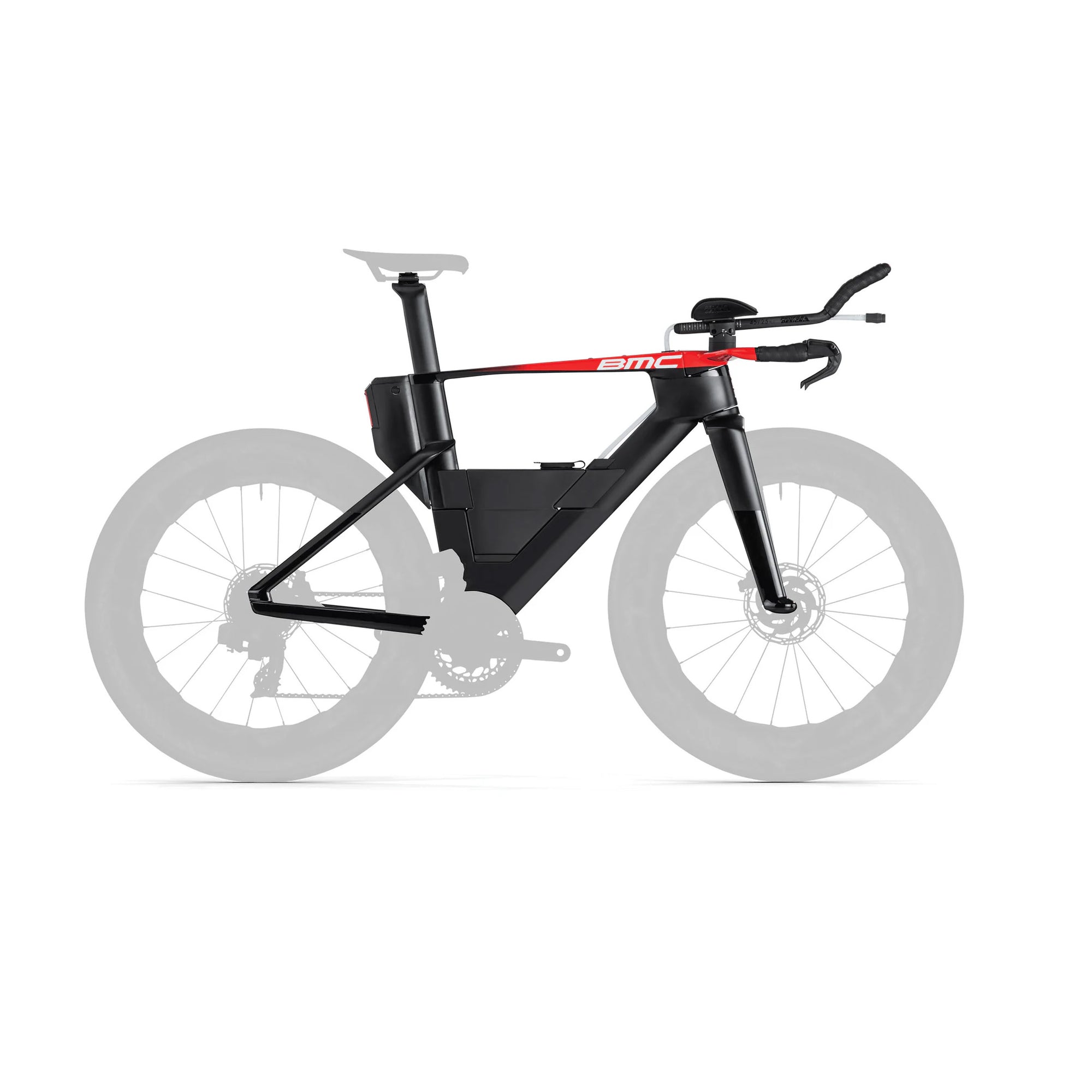 BMC Speedmachine 01 MOD Frameset - Carbon Black Neon Red