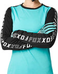 Fox WOMENS RANGER DR LS JERSEY - Teal Front Facing Model