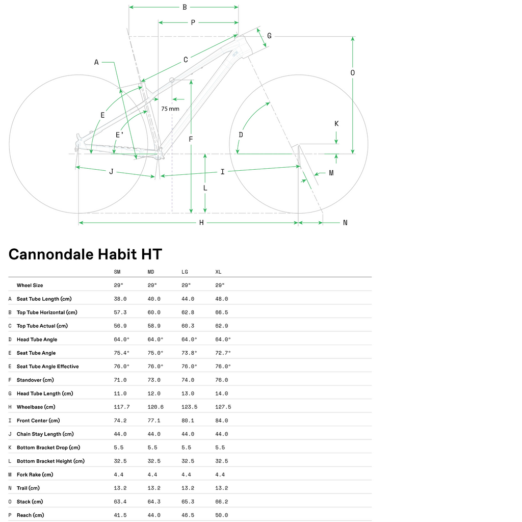 Cannondale Habit HT 2 Mountain Bike - Obsidian