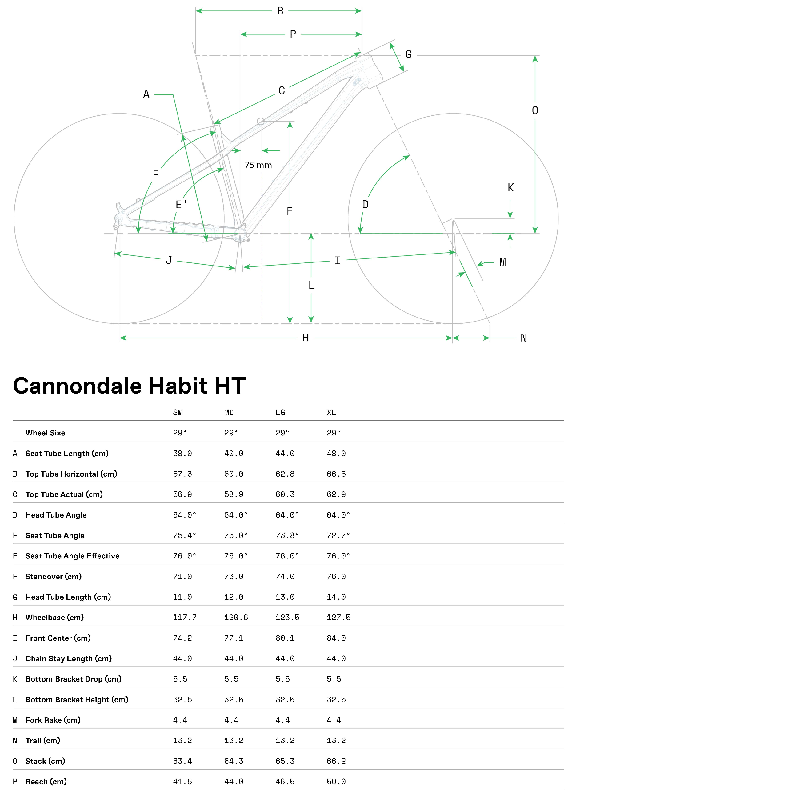 Cannondale Habit HT 2 Mountain Bike - Obsidian