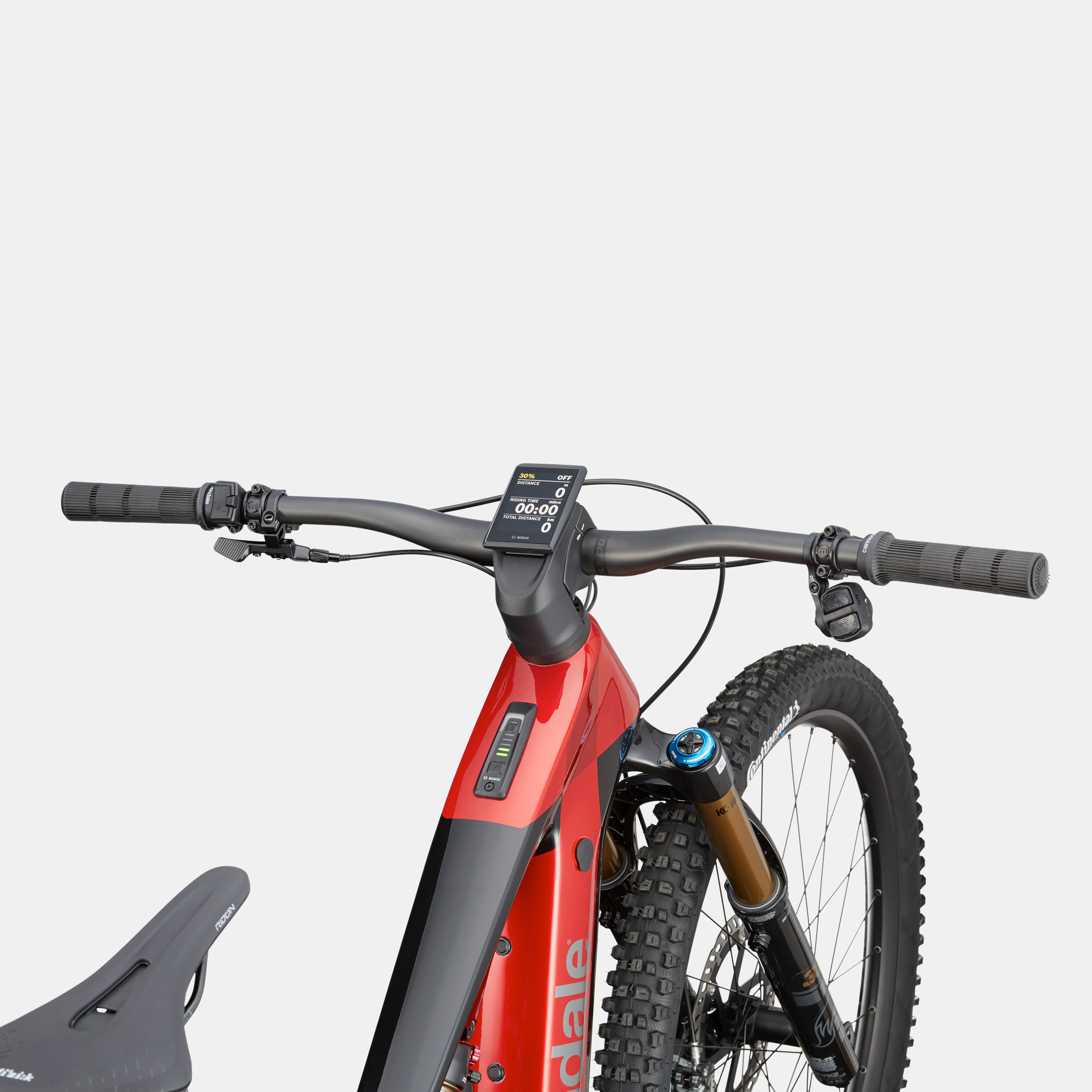 Cannondale Moterra Carbon 1 电动山地车 - 金属红