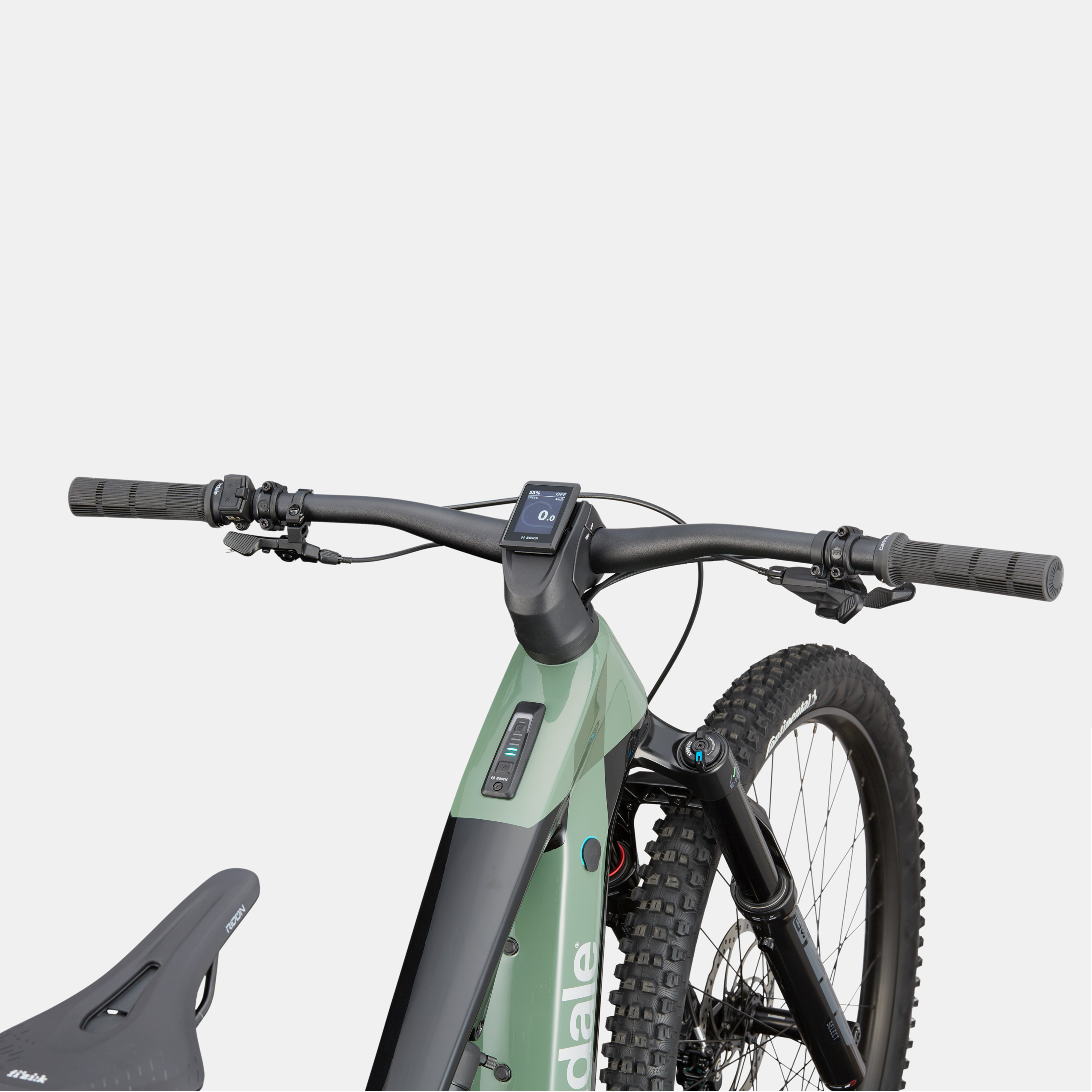 Cannondale Moterra Carbon 2 电动山地车 - 翡翠色