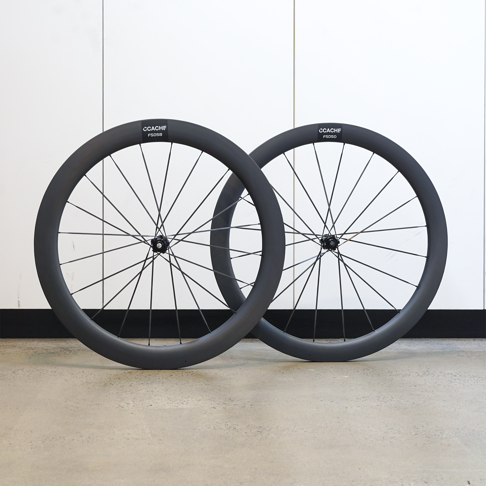 CCACHE FSD50/58 Race Carbon Spoke Road Wheelset