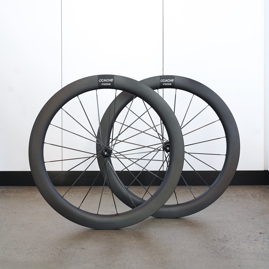 CCACHE FSD58 Carbon Spoke Road Wheelset
