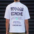 CCACHE Republic of Bicycles Tee - White/Neon