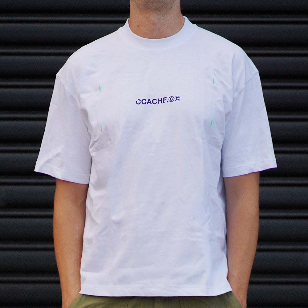 CCACHE Republic of Bicycles Tee - White/Neon