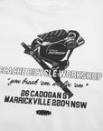 CCACHE x 108Warehouse Workshop Tee - White