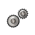 CeramicSpeed Oversized Pulley Wheels Alpha Disc - 15/19t - Silver