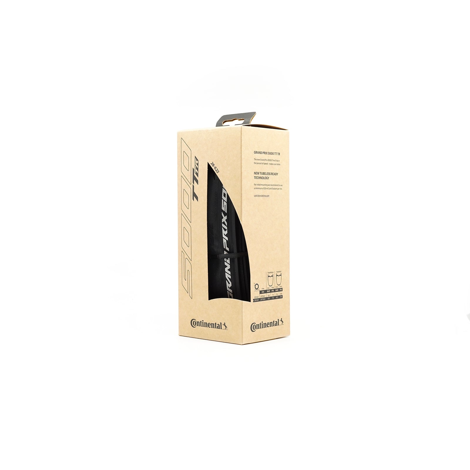 Continental Grand Prix GP5000 TT TR Tubeless Tyre - Black
