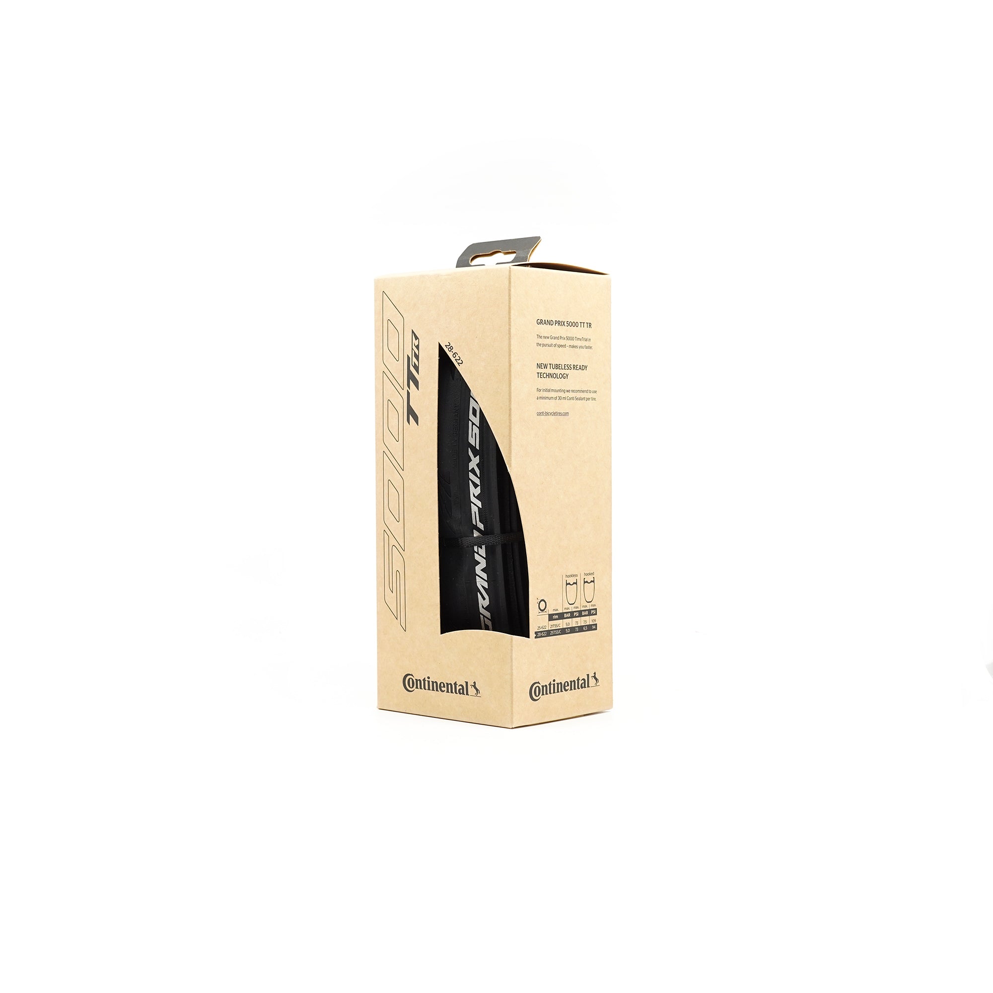 Continental Grand Prix GP5000 TT TR Tubeless Tyre - Black