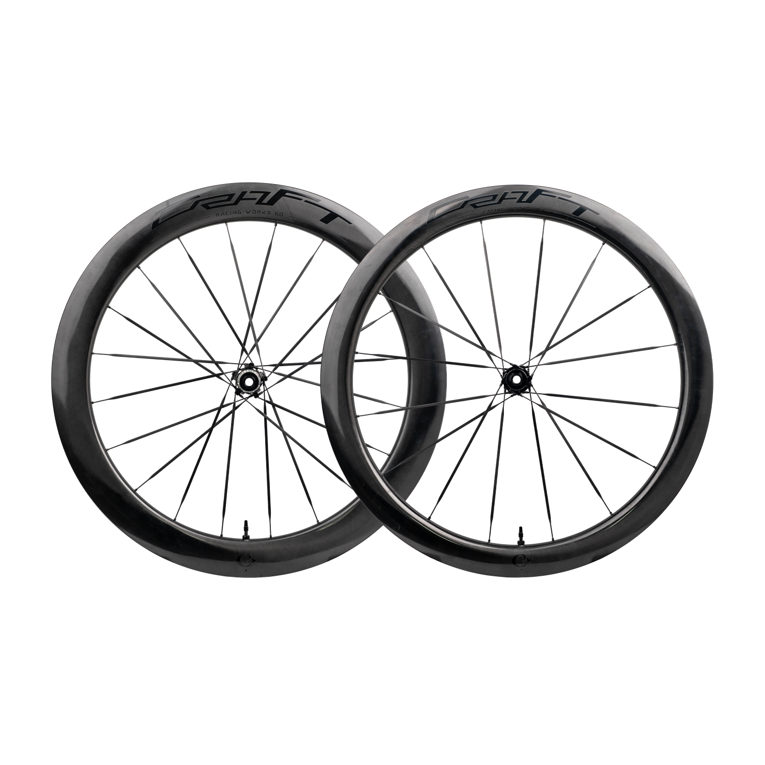 CRW Works CS5060 Carbon Spoke Disc Wheelset - Black Decals