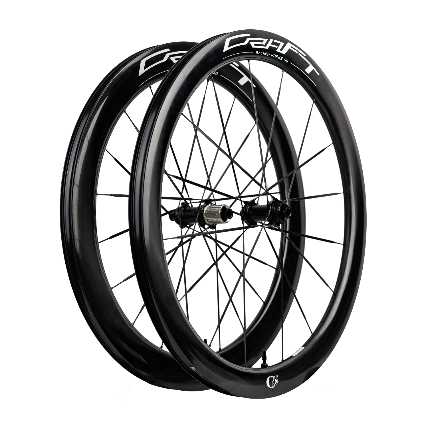 CRW Works CS5060 Carbon Spoke Disc Wheelset - White Decals