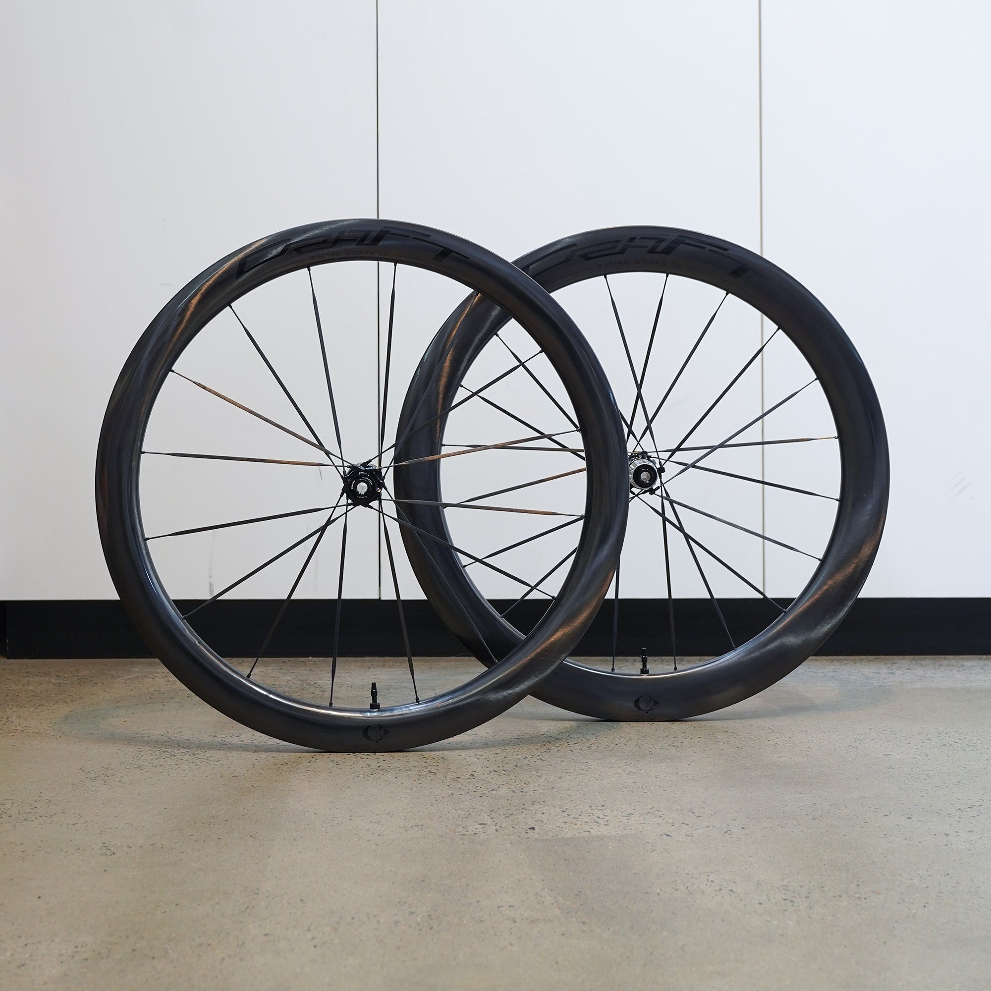 CRW Works CS5060 Carbon Spoke Disc Wheelset - Black Decals