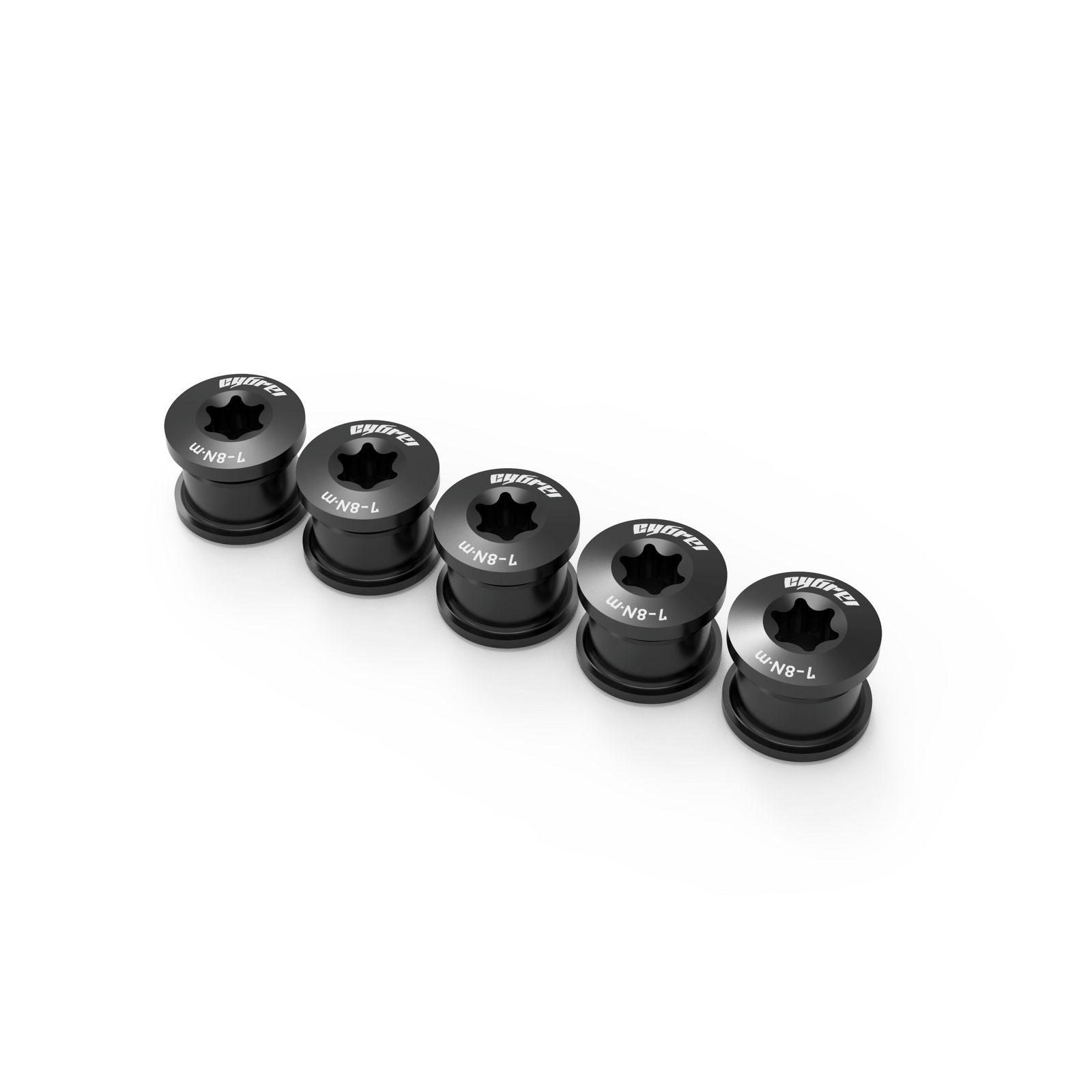 Cybrei 1x Chainring Bolt Set - Black