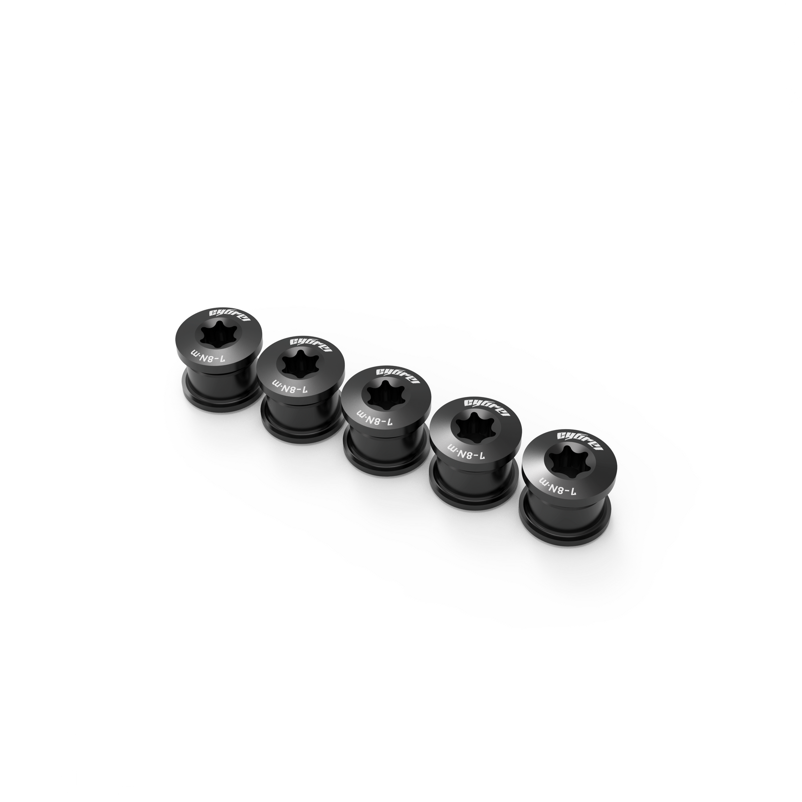 Cybrei 2x Chainring Bolt Set - Black