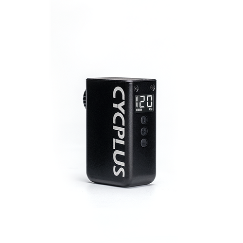 Black electronic device with 'CYPLUS' branding on a white background