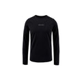 District Vision Aloe Long Sleeve T-Shirt - Black Wordmark