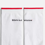 District Vision Cordura Socks - White/Wordmark