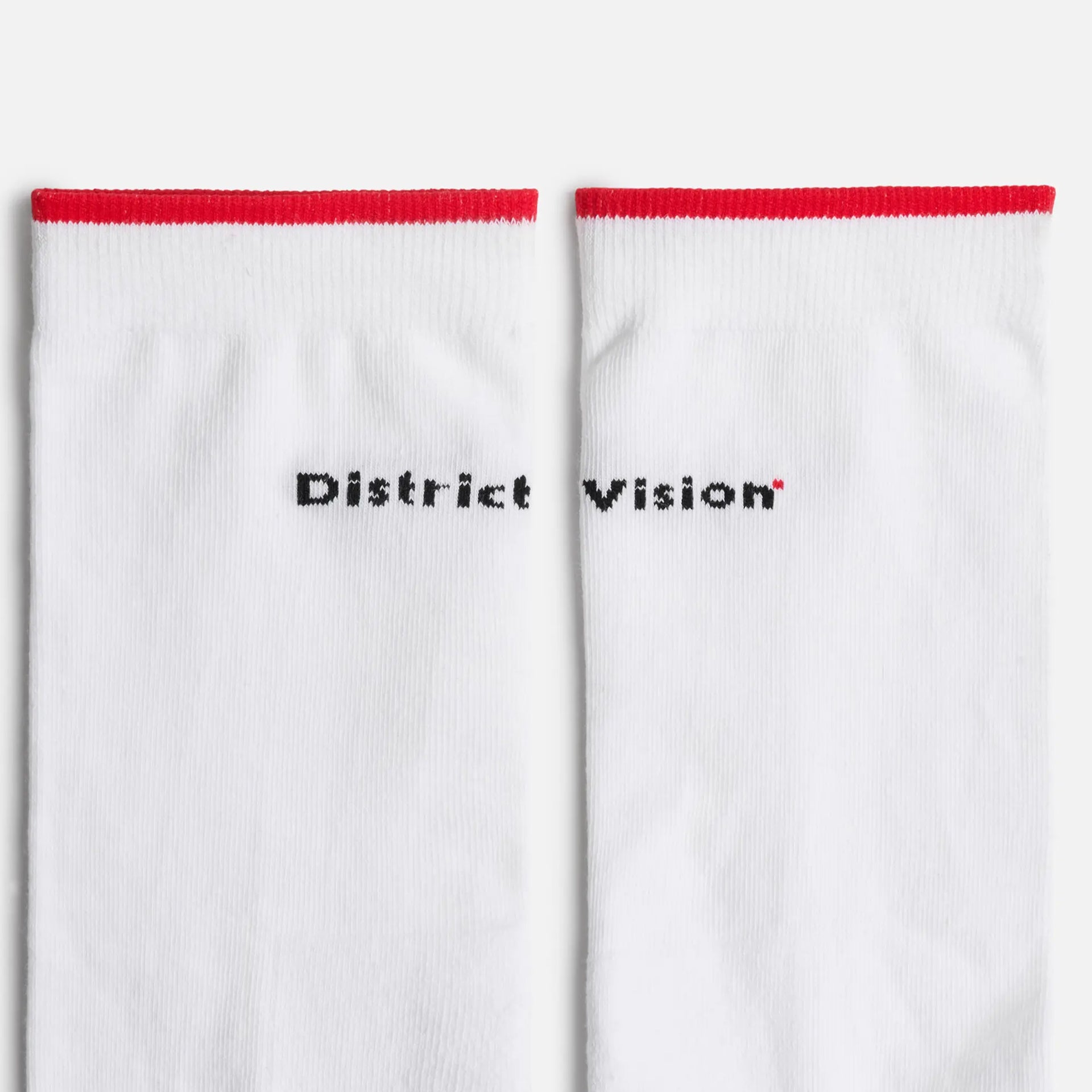 District Vision Cordura Socks - White/Wordmark