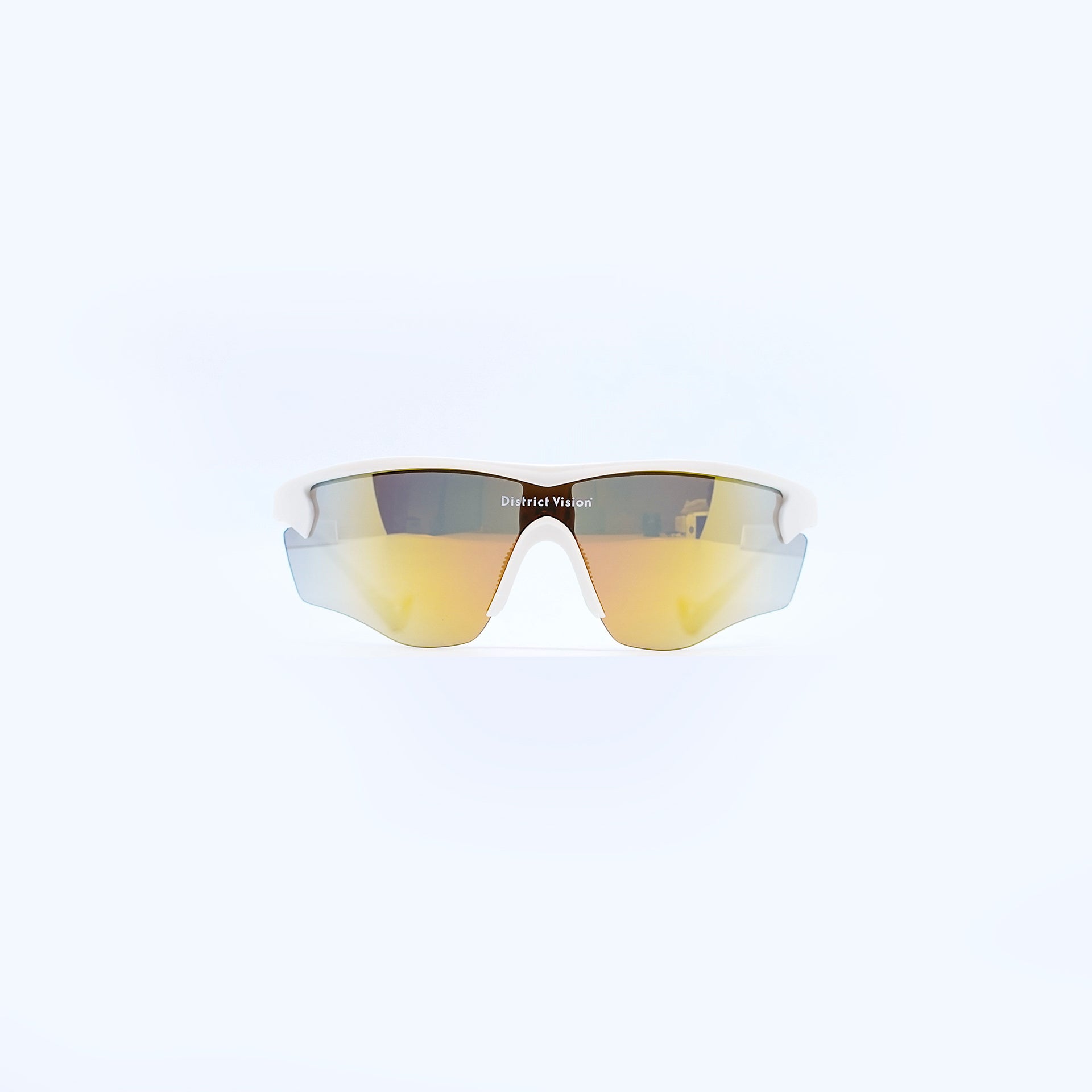 District Vision Junya Racer - White (D+ Amber Mirror Lens)