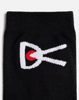 District Vision Performance Cordura Crew Socks - Black/White Logo