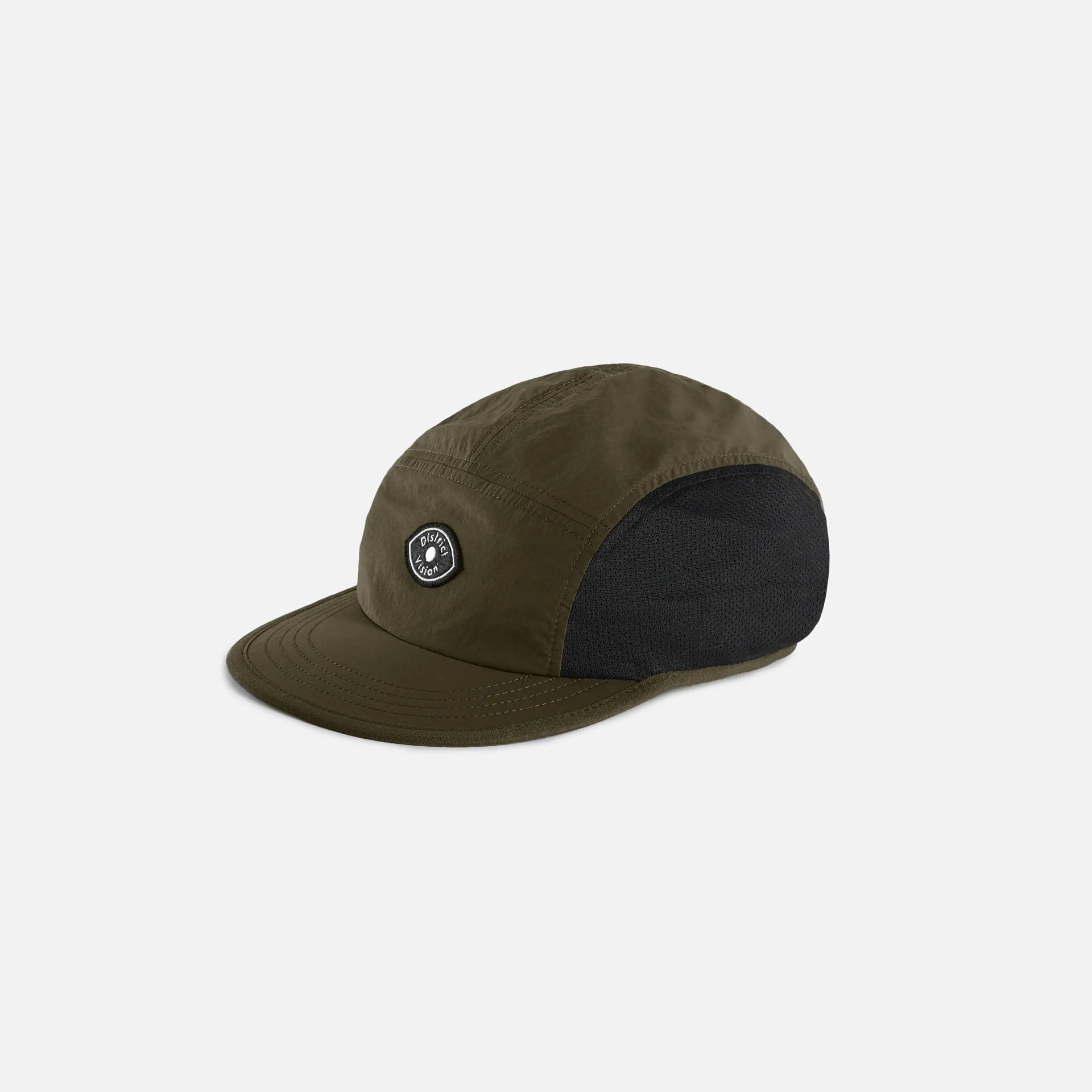 District Vision Performance Paneled Mesh Hat - Olive