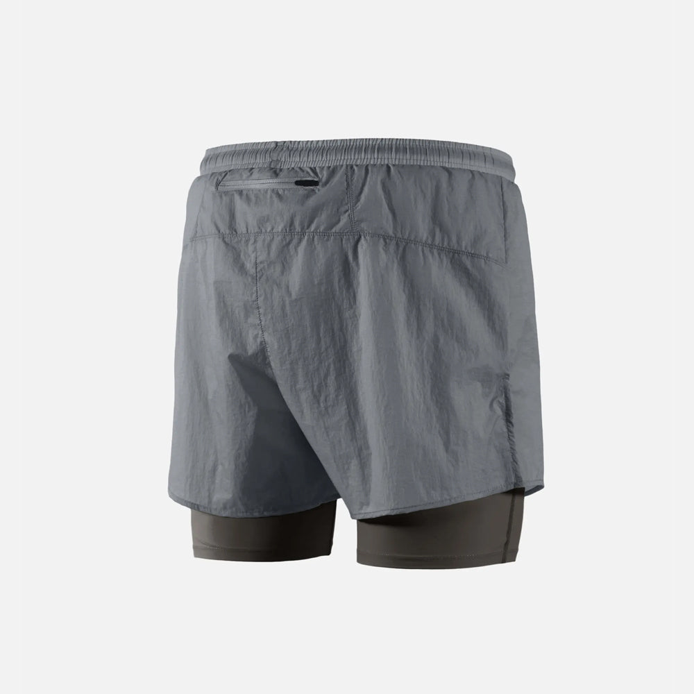 District Vision Ripstop Layered Trail Shorts - Charcoal/Slate