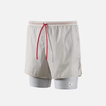 District Vision Ripstop Layered Trail Shorts - Moonstone