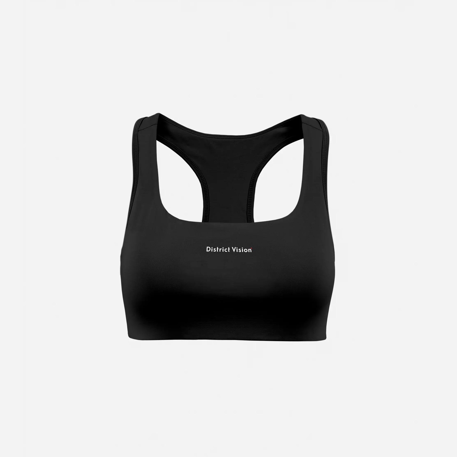 District Vision Twin Layer Medium Support Bra - Black