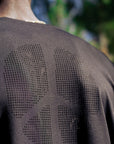 District Vision Ultralight Aloe Short Sleeve T-Shirt - Black Wordmark