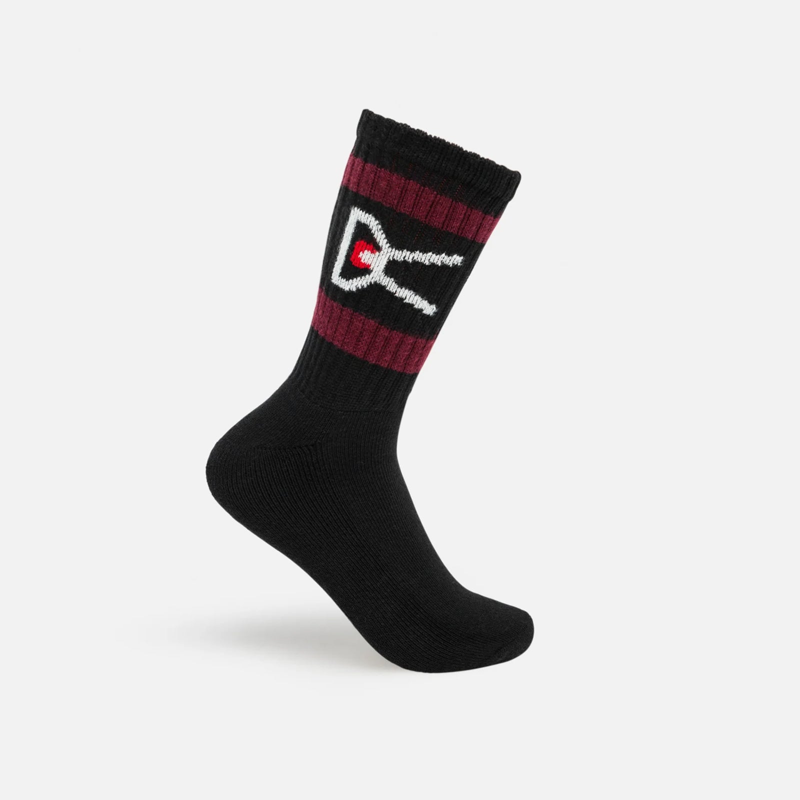 district-vision-usa-cotton-socks-black-burgundy-2-pack