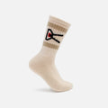 district-vision-usa-cotton-socks-cream-oatmeal-stripe-2-pack